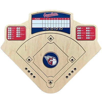 Cleveland Guardians Handcrafted Wood Baseball Game