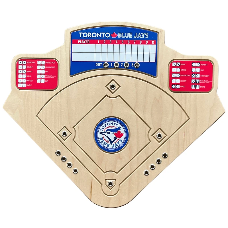 Toronto Blue Jays Handcrafted Wood Baseball Game