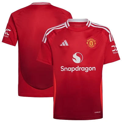 Youth adidas Red Manchester United 2024/25 Home Replica Jersey