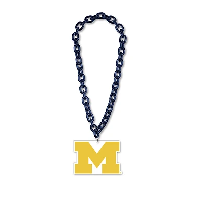 WinCraft Michigan Wolverines Big Chain Logo Necklace
