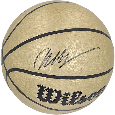 Victor Wembanyama San Antonio Spurs Autographed Wilson Gold Edition Basketball