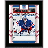 Jonathan Quick New York Rangers 10.5" x 13" Sublimated Player Plaque