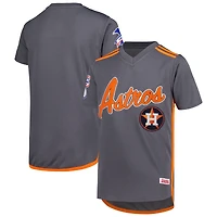 Youth Stitches Charcoal Houston Astros Team V-Neck Jersey