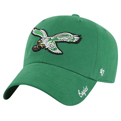 Women's '47 Kelly Green Philadelphia Eagles Miata Clean Up Legacy Adjustable Hat