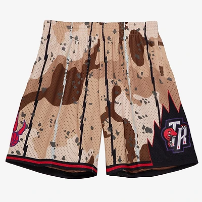 Men's Mitchell & Ness  Camo Toronto Raptors 1986/87 Hardwood Classics Camo Reflective Swingman Shorts
