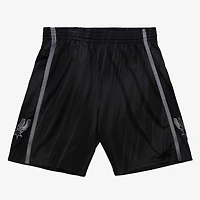 Men's Mitchell & Ness  Black San Antonio Spurs 2008/09 Hardwood Classics Monochrome Swingman Shorts