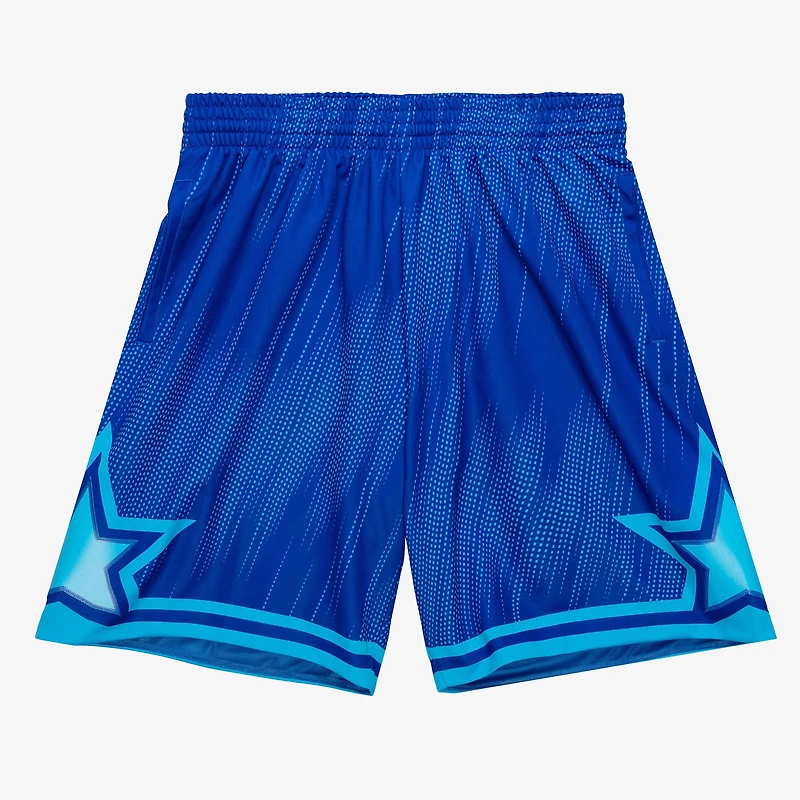 Men's Mitchell & Ness  Blue Orlando Magic 2008/09 Hardwood Classics Monochrome Swingman Shorts