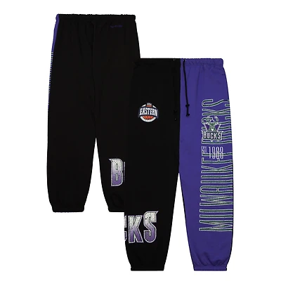 Men's Mitchell & Ness  Black Milwaukee Bucks Team OG Fleece Sweatpants