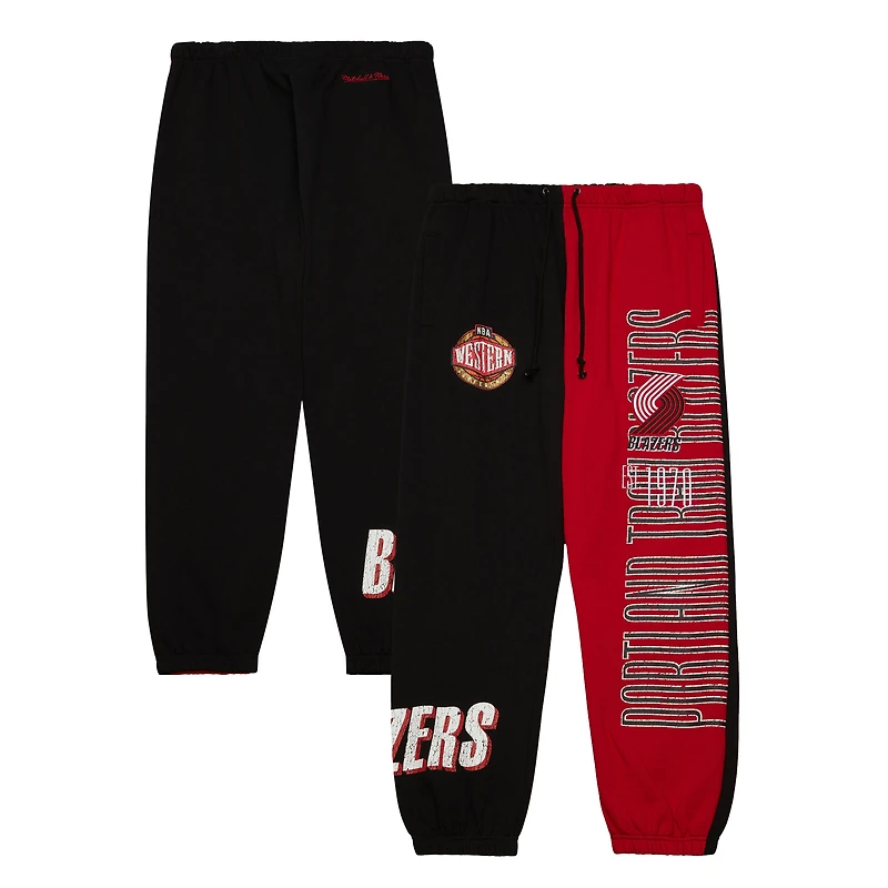 Men's Mitchell & Ness  Black Portland Trail Blazers Team OG Fleece Sweatpants