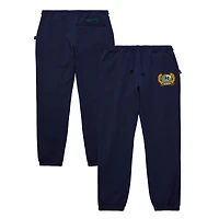 Men's Mitchell & Ness  Navy Dallas Mavericks Collegiate Fleece Sweatpants
