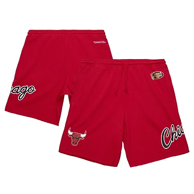 Men's Mitchell & Ness Red Chicago Bulls Game Day Shorts