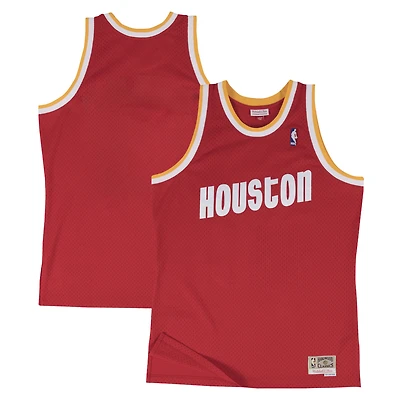 Men's Mitchell & Ness  Red Houston Rockets 1996-97 Hardwood Classics Swingman Jersey