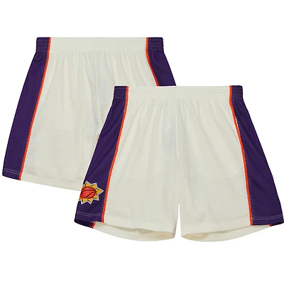 Men's Mitchell & Ness  White Phoenix Suns 2001-02 Hardwood Classics Team Color Swingman Shorts