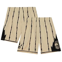 Men's Mitchell & Ness  Khaki Toronto Raptors 1998-99 Hardwood Classics Swingman Shorts