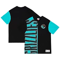 Men's Mitchell & Ness  Turquoise/Black Vancouver Grizzlies Play By Play 2.0 T-Shirt