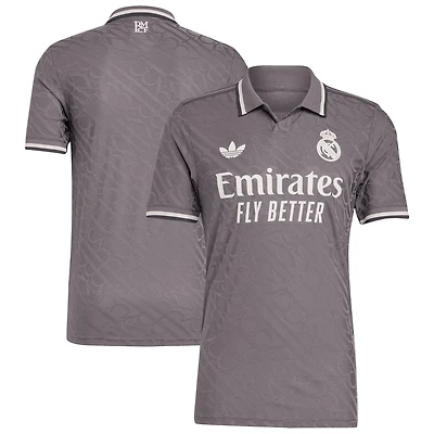 Men's adidas Originals Charcoal Real Madrid 2024/25 Third Authentic Jersey
