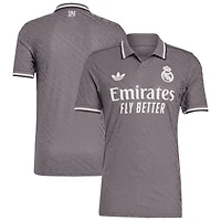 Men's adidas Originals Charcoal Real Madrid 2024/25 Third Authentic Jersey
