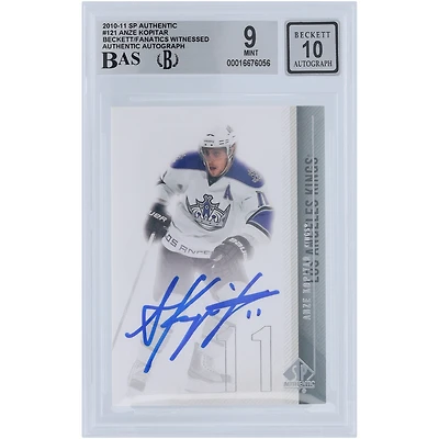 Anze Kopitar Los Angeles Kings Autographed 2010-11 Upper Deck SP Authentic #121 Beckett Fanatics Witnessed Authenticated 9/10 Card