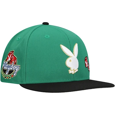 Men's Green Playboy Casino Adjustable Hat