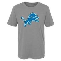 Youth Outerstuff Gray Detroit Lions Primary Logo T-Shirt