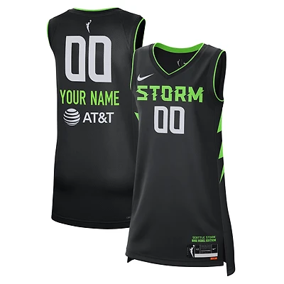 Unisex Nike  Black Seattle Storm 2024 Rebel Edition Custom Jersey