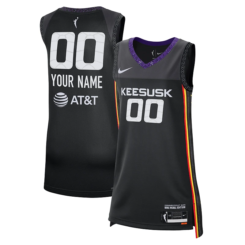Unisex Nike  Black Connecticut Sun 2024 Rebel Edition Custom Jersey