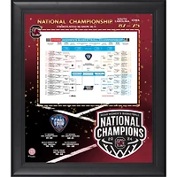 South Carolina Gamecocks 2024 NCAA Women's Basketball National Champions Framed 15" x 17" Bracket Collage