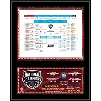 South Carolina Gamecocks 2024 NCAA Women's Basketball National Champions 12" x 15" Sublimated Bracket Plaque