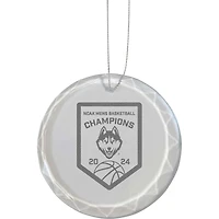 The Memory Company UConn Huskies 2024 NCAA Men's Basketball National Champions 3'' Round Glass Ornament