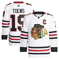 Men's adidas Jonathan Toews White Chicago Blackhawks Away Primegreen Authentic Player Jersey