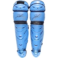 Jose Trevino New York Yankees Autographed Game-Used Blue Shin Guards from the 2023 MLB Season