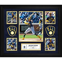 Jackson Chourio Milwaukee Brewers Framed 2024 Debut 5-Photo Collage