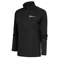 Women's Antigua Gray 2024 WNBA Draft Tribute Half-Zip Top