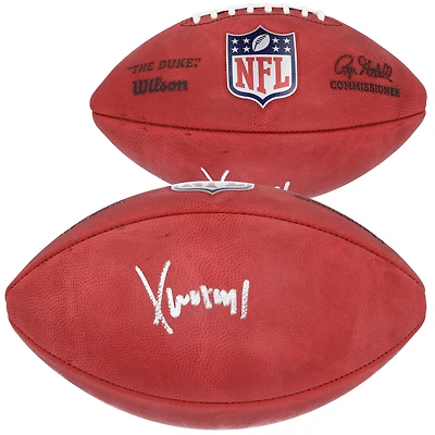 Xavier Worthy Kansas City Chiefs Autographed Wilson Duke Full Color Football
