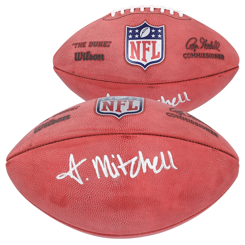 Adonai Mitchell Indianapolis Colts Autographed Wilson Duke Full Color Football