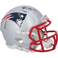 Drake Maye New England Patriots Autographed Riddell Speed Mini Helmet
