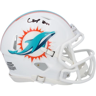 Chop Robinson Miami Dolphins Autographed Riddell Speed Mini Helmet