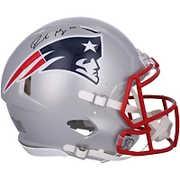 Drake Maye New England Patriots Autographed 2024 NFL Draft First Round Pick Riddell Speed Authentic Helmet