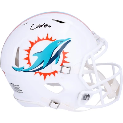Chop Robinson Miami Dolphins Autographed Riddell Speed Authentic Helmet