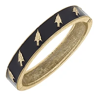 Women' CANVAS Style Florida State Seminoles Enamel Logo Hinge Bangle