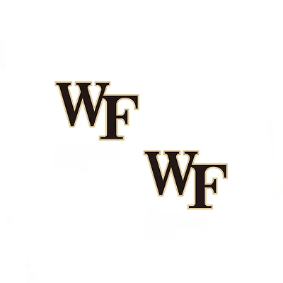 Women' CANVAS Style Wake Forest Demon Deacons Enamel Stud Earrings