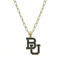 Women' CANVAS Style Baylor Bears Enamel Pendant Necklace