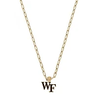Women' CANVAS Style Wake Forest Demon Deacons Enamel Pendant Necklace