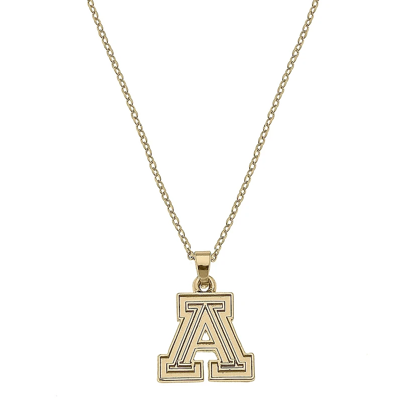 Women's CANVAS Style Arizona Wildcats Gold Plated Pendant Necklace