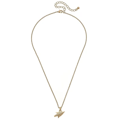 Women's CANVAS Style Florida State Seminoles Gold Plated Pendant Necklace