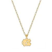 Women's CANVAS Style North Carolina Tar Heels Gold Plated Pendant Necklace