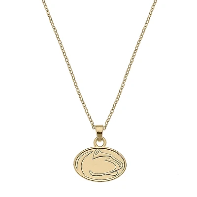 Women's CANVAS Style Penn State Nittany Lions Gold Plated Pendant Necklace