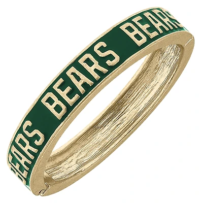 Women' CANVAS Style Baylor Bears Enamel Hinge Bangle
