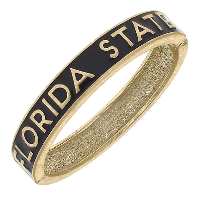 Women' CANVAS Style Florida State Seminoles Enamel Hinge Bangle