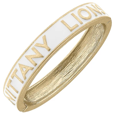 Women' CANVAS Style Penn State Nittany Lions Enamel Hinge Bangle